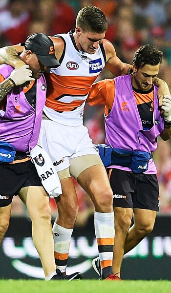 Rehab-Report-RND4Slider.jpg Rory Lobb faces a fitness test after a knee injury scare during the GIANTS' 16 point loss to the Swans. - GWS Giants,AFL,Rory Lobb,Toby Greene